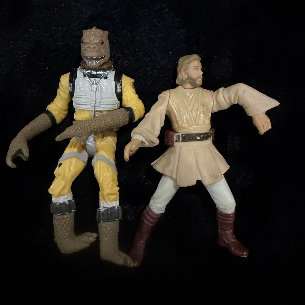 Star Wars Lot Of 2 vintage‎ action figures Bossk  And Jedi Master Obi-Wan Kenobi